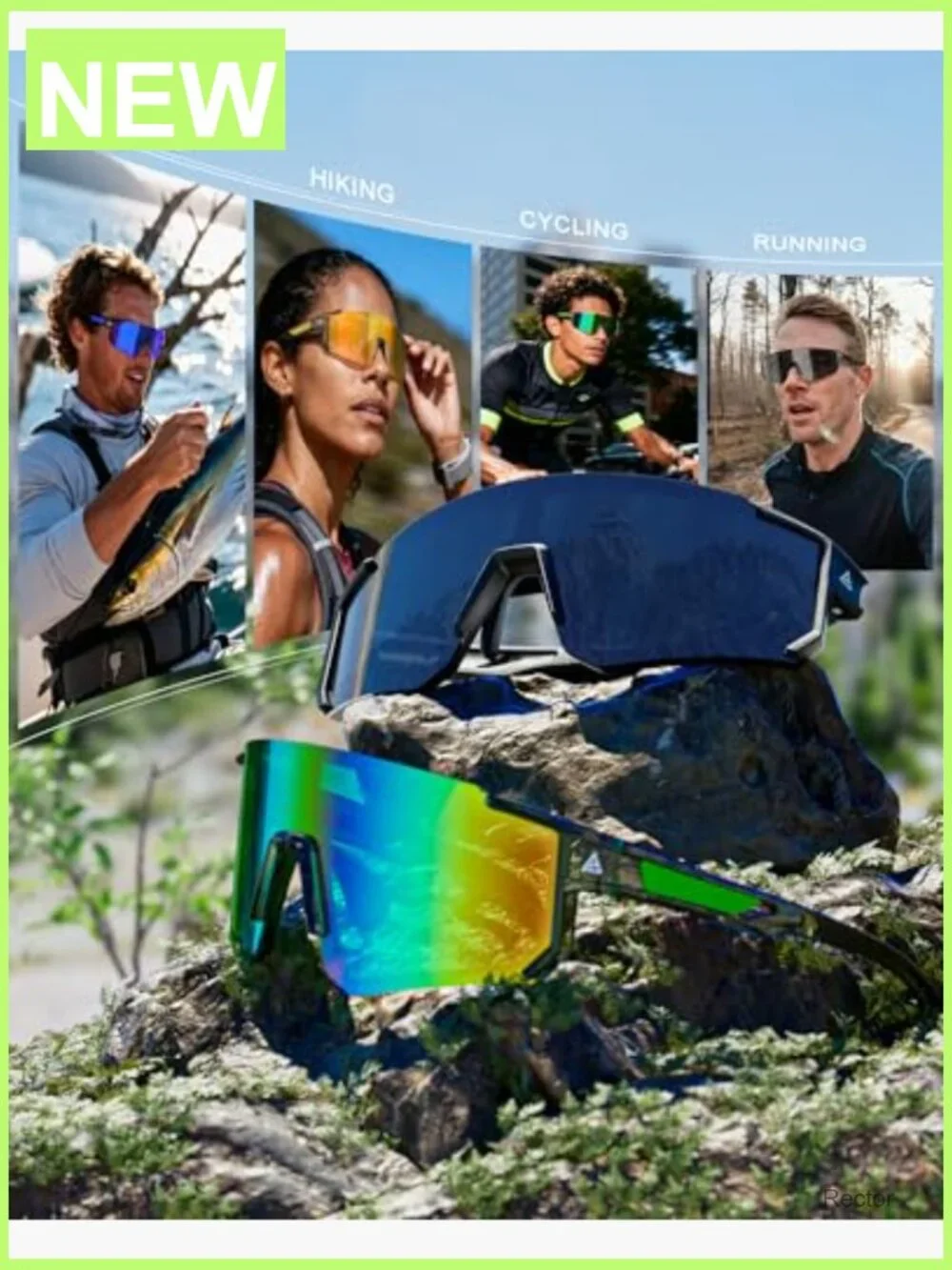 Wrap Around Sports Sunglasses for Cycling Running Men Women